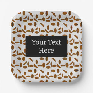 Coffee Bean Paper Plates