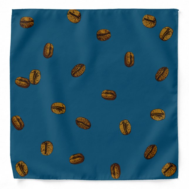 Coffee Bean Pattern Bandana (Front)