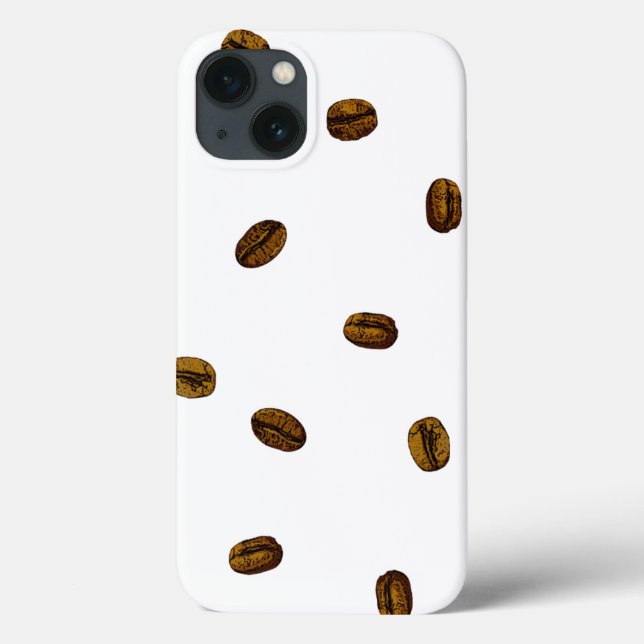 Coffee Bean Pattern Case-Mate iPhone Case (Back)