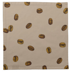 Coffee Bean Pattern Cloth Napkin