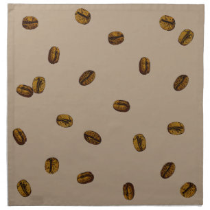 Coffee Bean Pattern Cloth Napkin