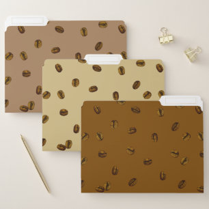 Coffee Bean Pattern File Folder