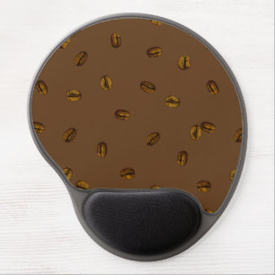 Coffee Bean Pattern Gel Mouse Pad