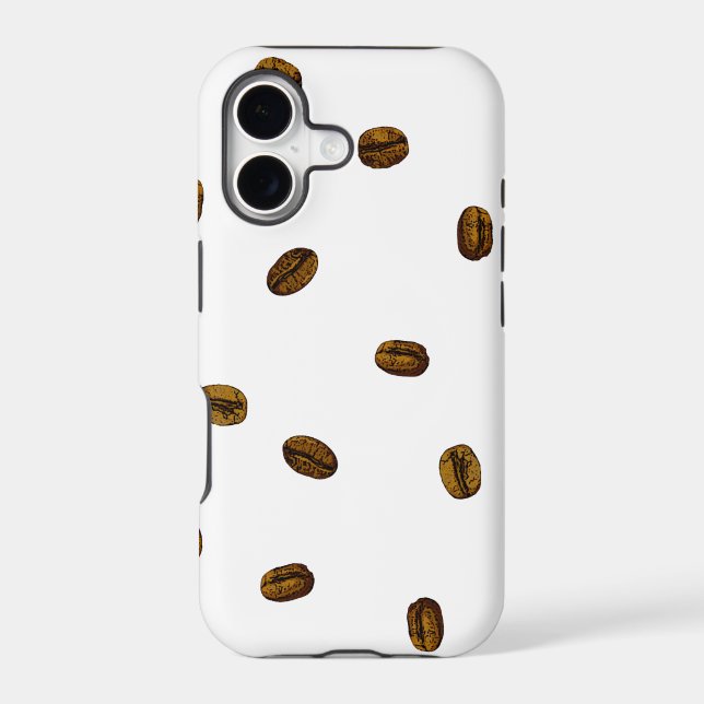 Coffee Bean Pattern Iphone Case (Back)