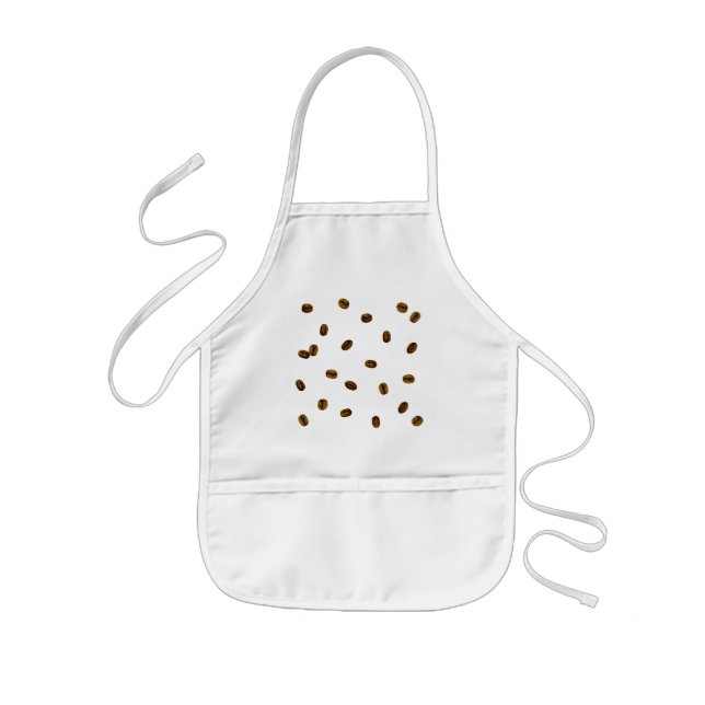 Coffee Bean Pattern Kids' Apron (Front)