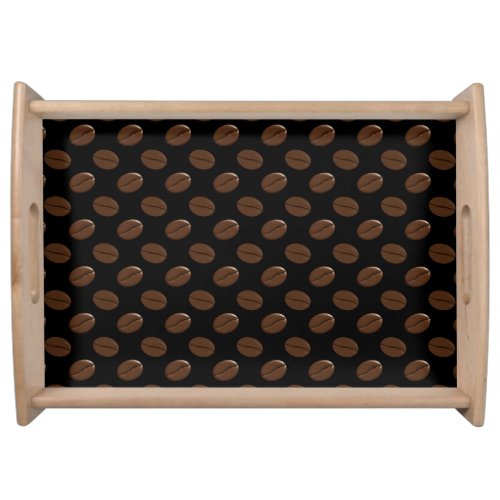 Coffee Bean Pattern Serving Tray