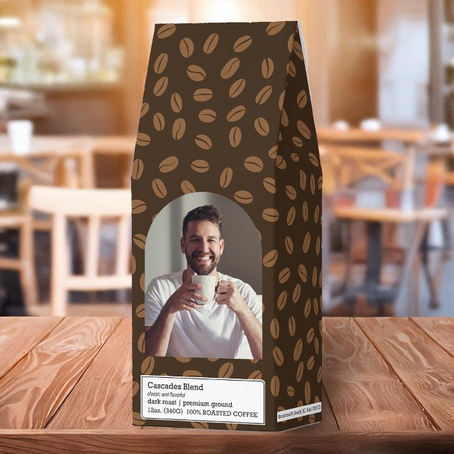 Coffee Bean Pattern with Photo  (Creator Uploaded)