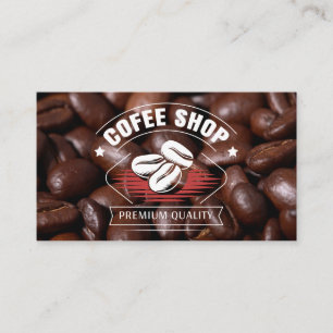 Coffee Bean Pile   Coffee Logo Business Card