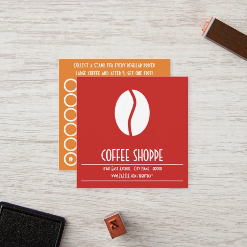 coffee bean stamp card