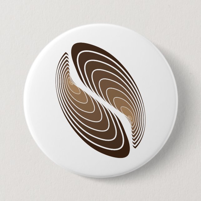 coffee bean strata button (Front)