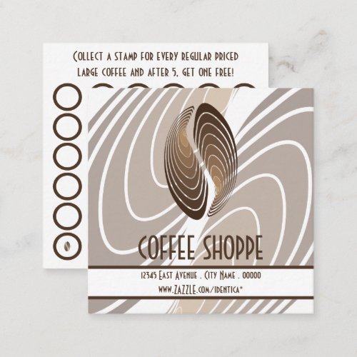 coffee bean strata stamp card