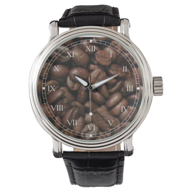 Coffee Bean Vintage - Roman numberal watch (Front)