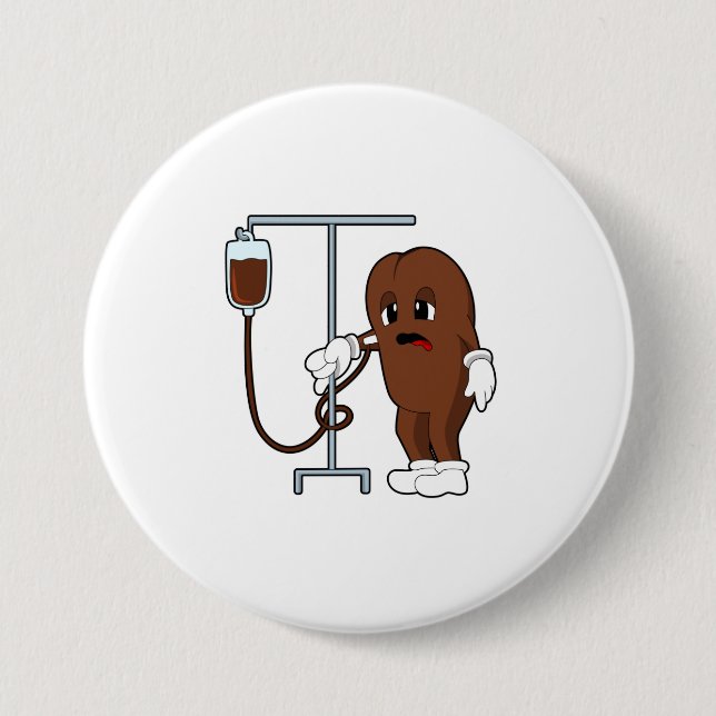 Coffee bean with Coffee pot Button (Front)
