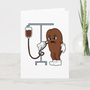 Coffee bean with Coffee pot Card