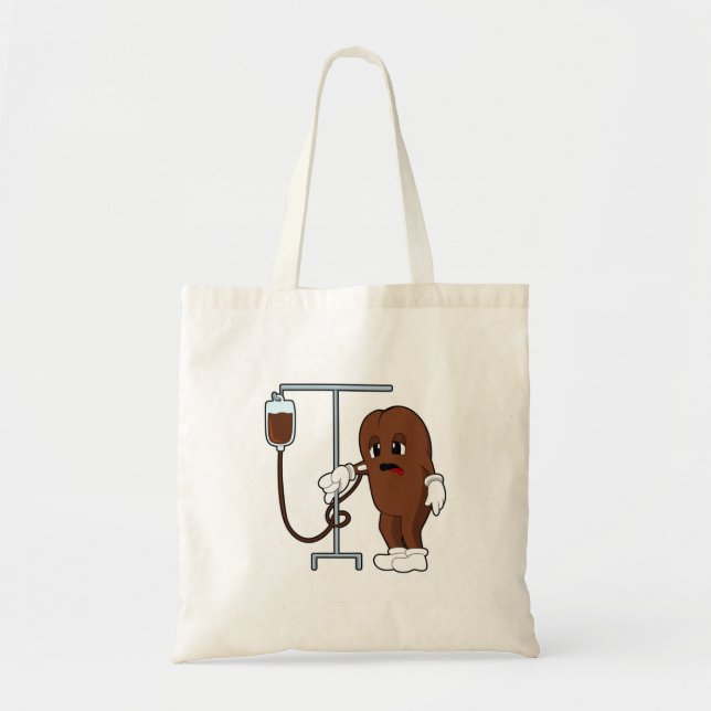 Coffee bean with Coffee pot Tote Bag (Front)