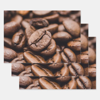 Coffee Bean Wrapping Paper Sheets