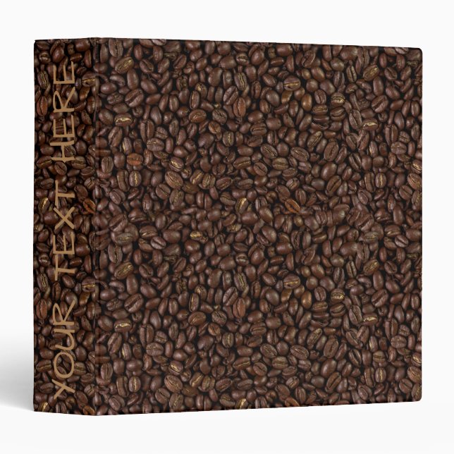 Coffee Beans 3 Ring Binder (Front/Spine)