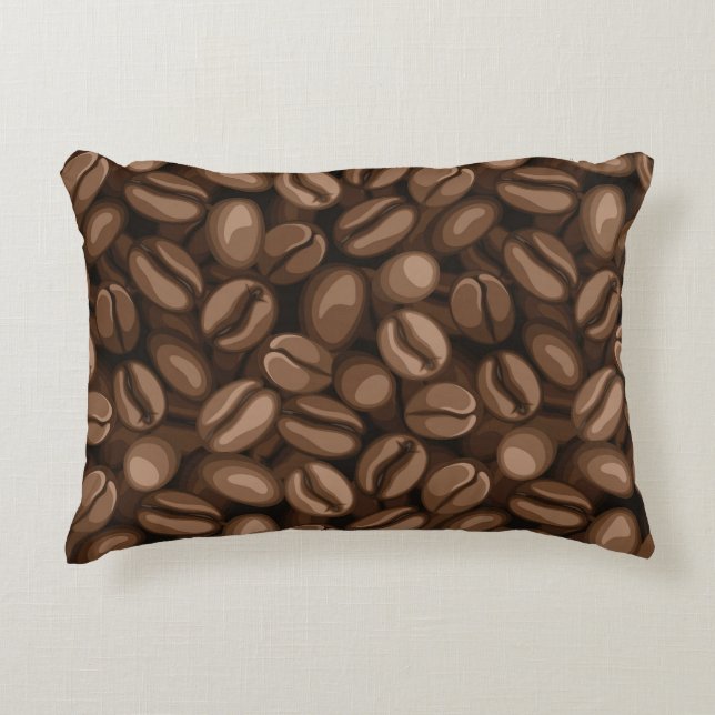 Coffee beans accent pillow (Front)