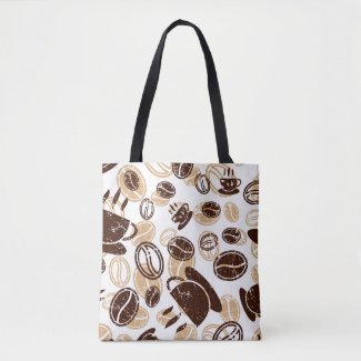 Coffee Themed Tote Bag 