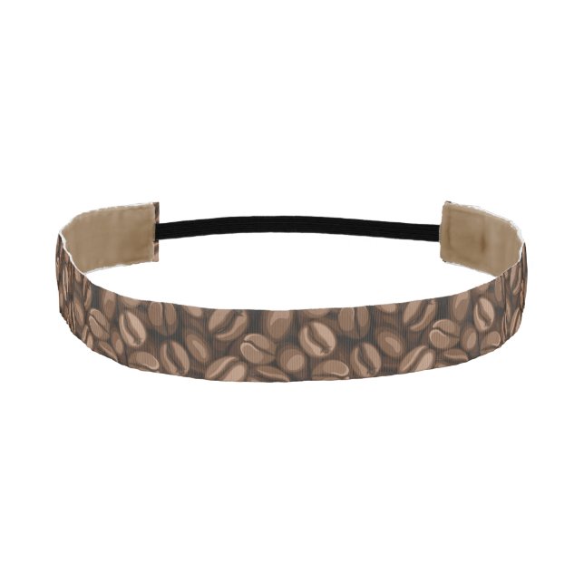 Coffee beans athletic headband (Front)