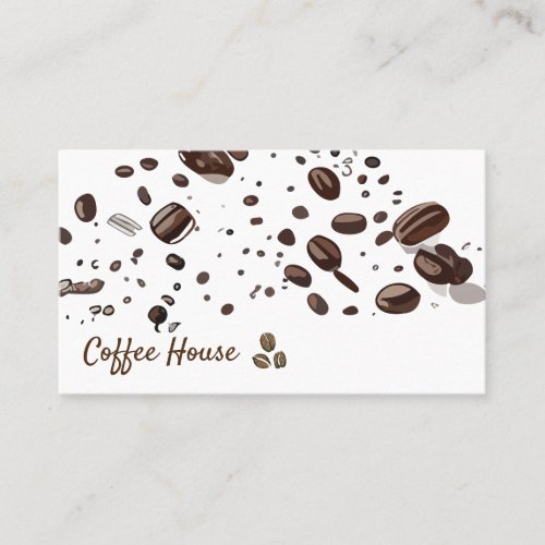Coffee Beans Background Business Card