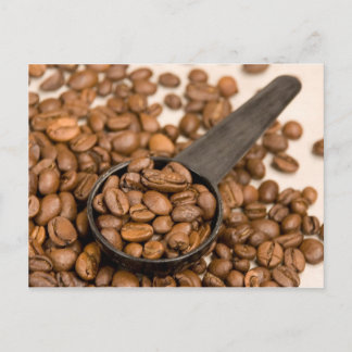 Coffee Beans Background Postcard