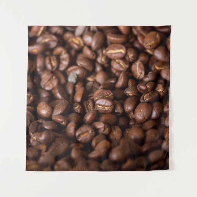 Coffee Beans Backgroundabstract, aroma, background Tapestry (Front)