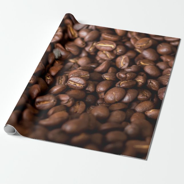 Coffee Beans Backgroundabstract, aroma, background Wrapping Paper (Unrolled)