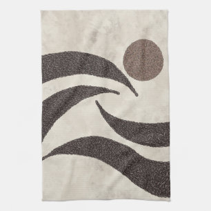 Coffee Beans- Bean Bliss Sunrise- Throw Pillow Kitchen Towel