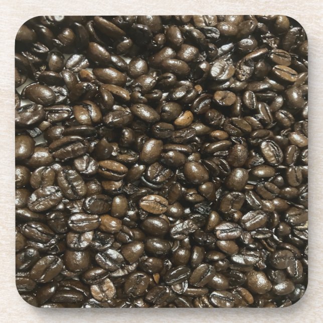 Coffee Beans Beverage Coaster (Front)