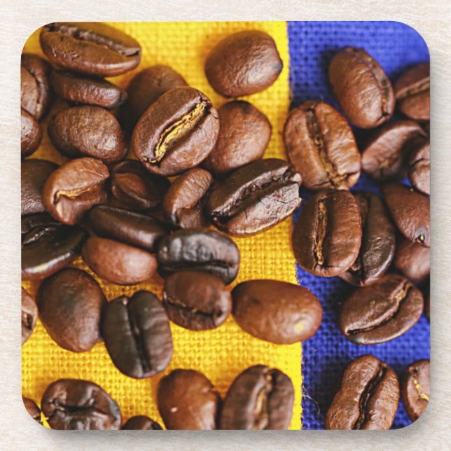 Coffee Beans Beverage Coaster (Front)