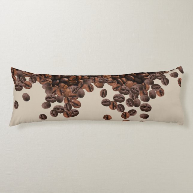 Coffee Beans  Body Pillow (Front)