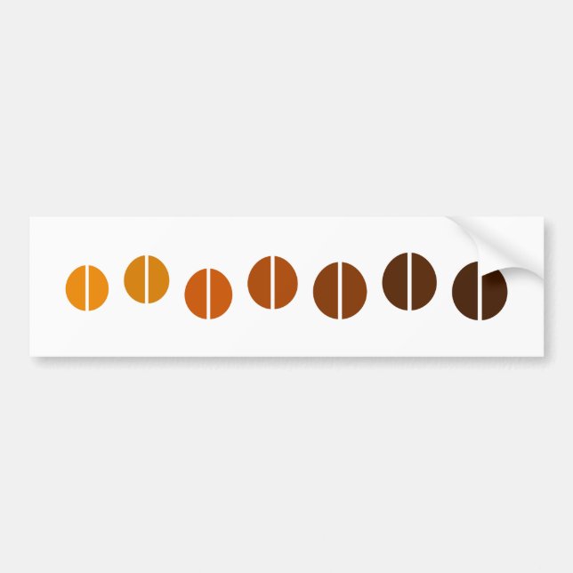 Coffee beans Bumper Sticker (Front)
