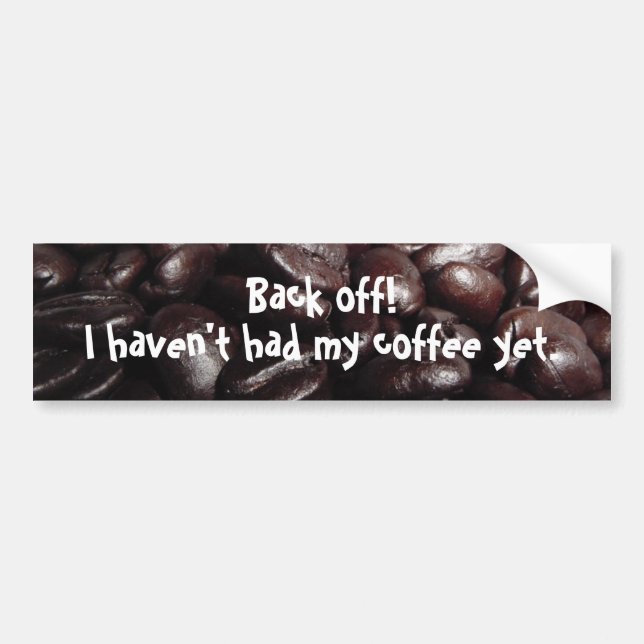 Coffee Beans Bumper Sticker (Front)
