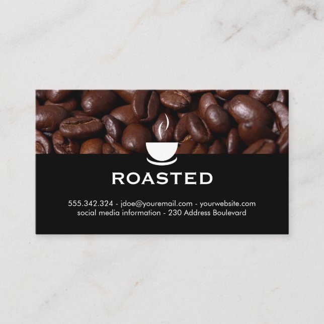 Coffee Beans Business Card (Front)