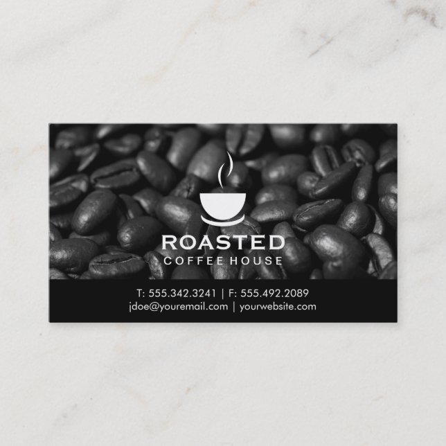 Coffee Beans Business Card (Front)