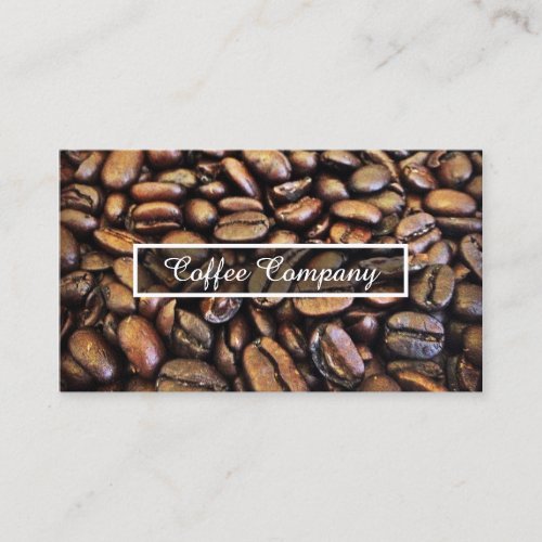 coffee beans business card