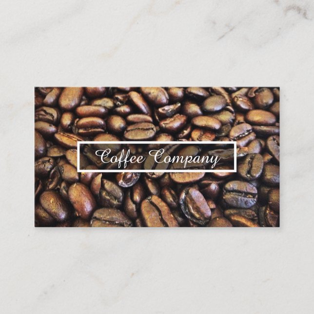 coffee beans business card (Front)