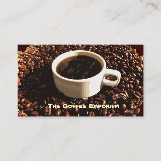 Coffee Beans Business Card (Front)