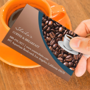 Coffee Beans Business Card Template