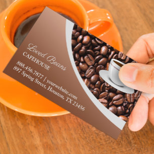 Coffee Beans Business Card Template