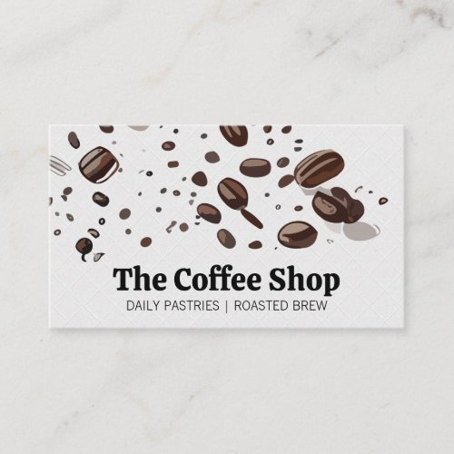 Coffee Beans  Cafe Restaurant Business Card
