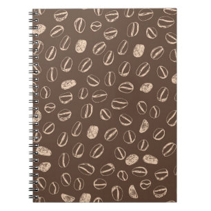 Coffee Beans: Cartoon Doodle Vintage Notebook