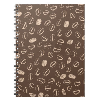 Coffee Beans: Cartoon Doodle Vintage Notebook