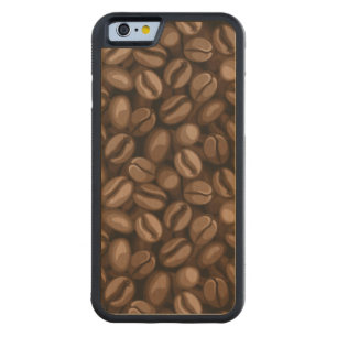Coffee beans carved maple iPhone 6 bumper case