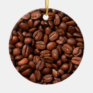 Coffee Beans Ceramic Ornament