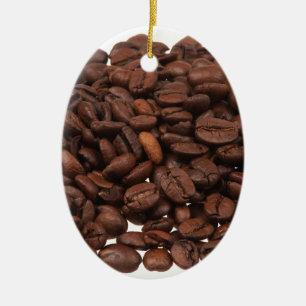 Coffee Beans Ceramic Ornament