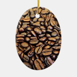 coffee beans ceramic ornament