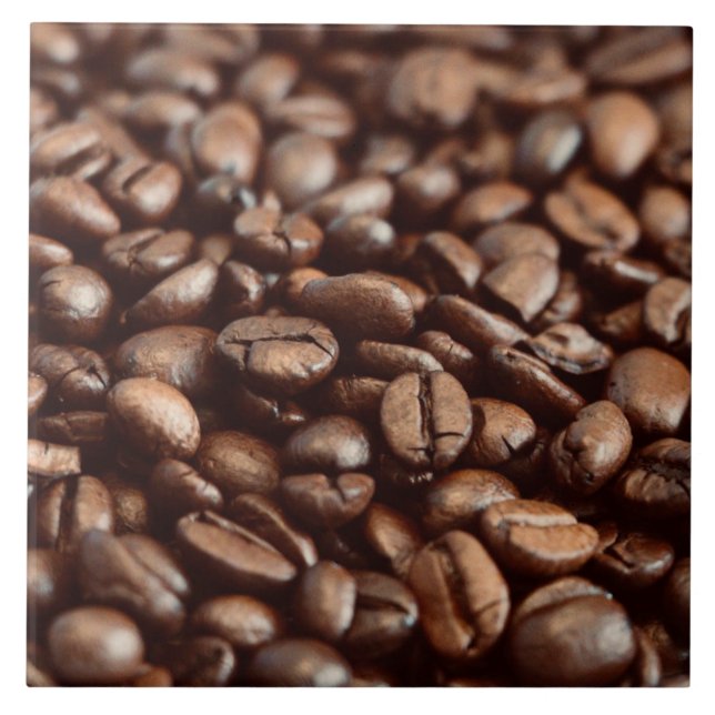 Coffee Beans Ceramic Tile (Front)