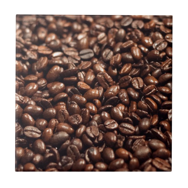 Coffee Beans Ceramic Tile (Front)